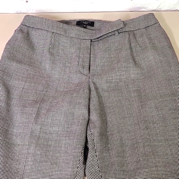 Talbots Pants - Talbots 16W Plus Herringbone Black and White Wool Pants